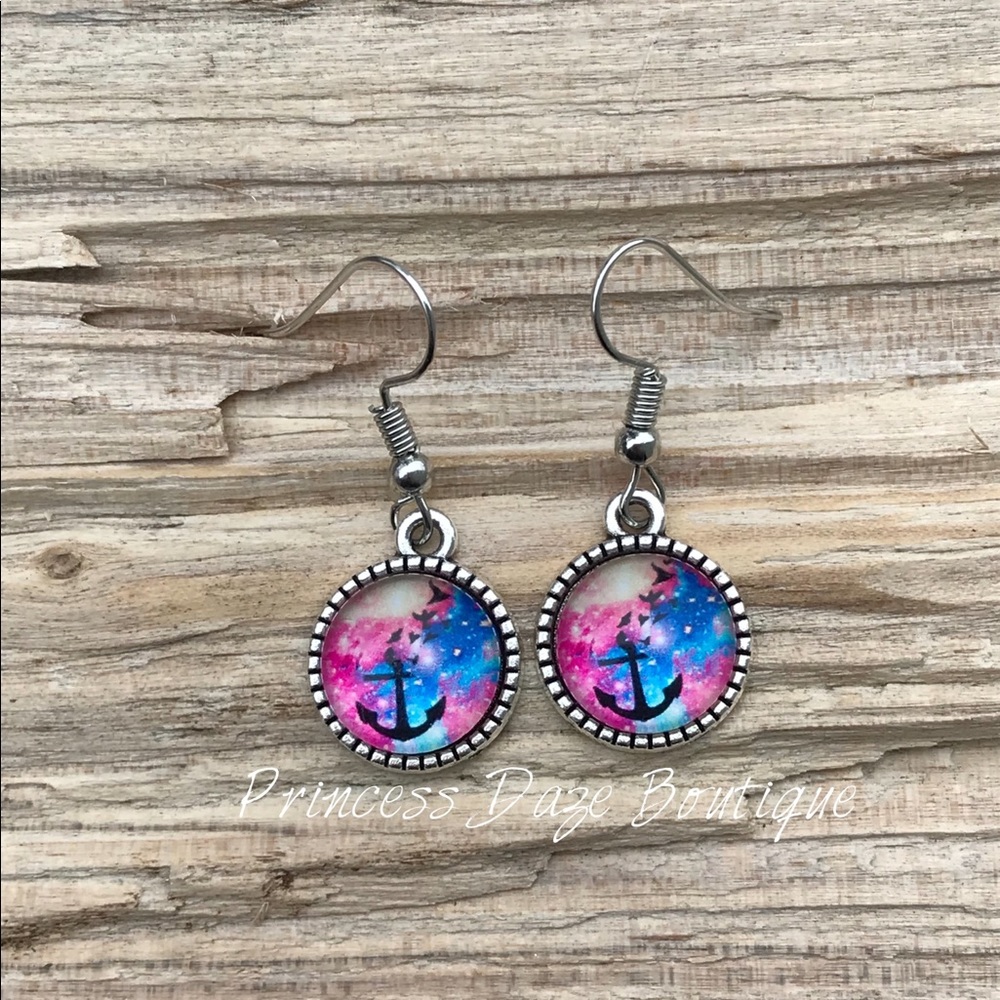 Anchor Dangle Earrings